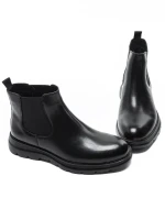 Ghete Barbati din piele naturala Z190330-1 BLACK | ADVANCER