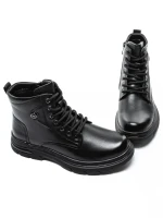 Ghete Barbati din piele naturala WM2630 BLACK | ADVANCER