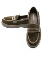 Pantofi Casual Dama din piele naturala 5272T03 GREEN | ADVANCER