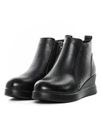 Ghete Dama din piele naturala 67-18 BLACK | ADVANCER