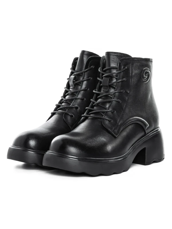 Ghete Dama din piele naturala 5008 BLACK | ADVANCER