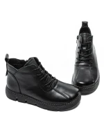 Ghete Dama din piele naturala 5512 BLACK | ADVANCER