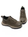 Ghete Barbati din piele naturala E90005 KHAKI | ADVANCER