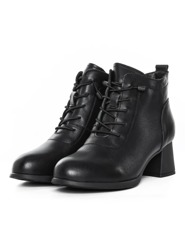 Ghete Dama din piele naturala 8853 BLACK | ADVANCER