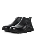 Ghete Barbati din piele naturala 8157R BLACK | ADVANCER