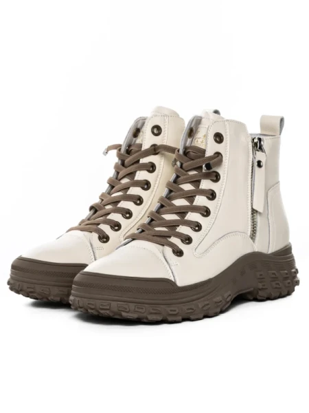 Ghete Dama din piele naturala 1292 KHAKI | ADVANCER