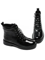 Ghete Dama din piele naturala E0931-10 BLACK | ADVANCER