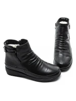 Ghete Dama din piele naturala B69199-6 BLACK | ADVANCER