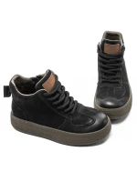 Ghete Dama din piele naturala 1072 BLACK | ADVANCER