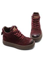 Ghete Dama din piele naturala 1072 WINE | ADVANCER