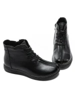 Ghete Dama din piele naturala 9580 BLACK | ADVANCER