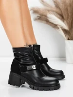 Ghete Dama cu Platforma 57WL8 BLACK | MEI