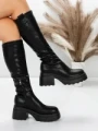 Cizme Dama cu Toc 57WL9 BLACK | MEI