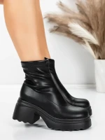 Ghete Dama cu Platforma 57WL10 BLACK | MEI