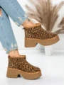 Ghete Dama din piele naturala 5W70 LEOPARD PRINT | PANTOFUL