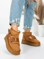 Ghete Dama din piele naturala 3AL76 YELLOW | MEI