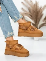 Ghete Dama din piele naturala 3AL76 YELLOW | MEI