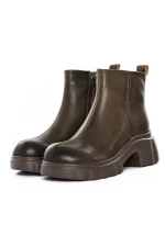 Ghete Dama din piele naturala 82620 KHAKI | ADVANCER