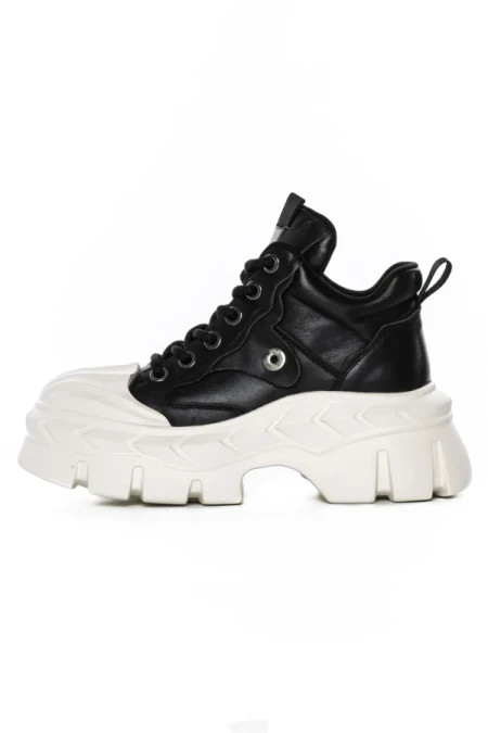 Ghete Dama din piele naturala 5020-1 BLACK | ADVANCER