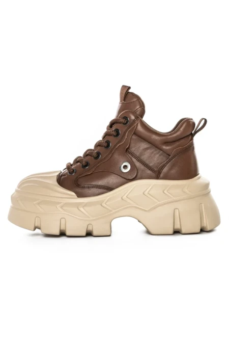 Ghete Dama din piele naturala 5020-1 BROWN | ADVANCER