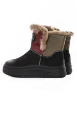 Ghete Dama din piele naturala 9981YM BLACK | ADVANCER