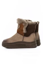 Ghete Dama din piele naturala 9981YM GREY | ADVANCER