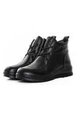 Ghete Dama din piele naturala 5853 BLACK | ADVANCER