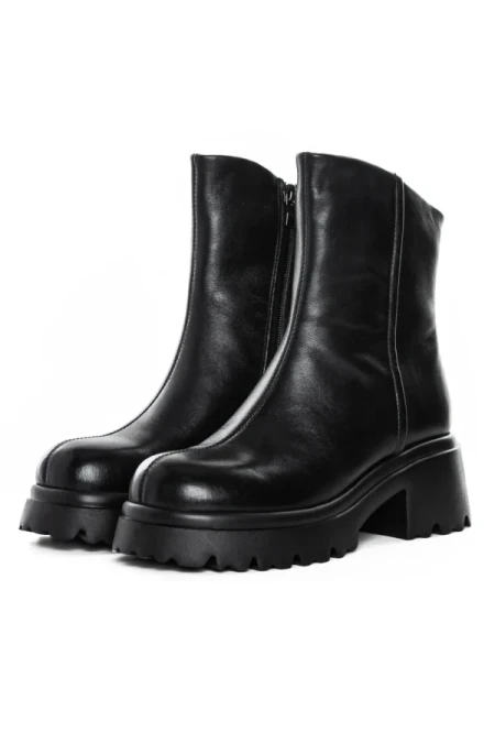 Ghete Dama din piele naturala 83125 BLACK | ADVANCER