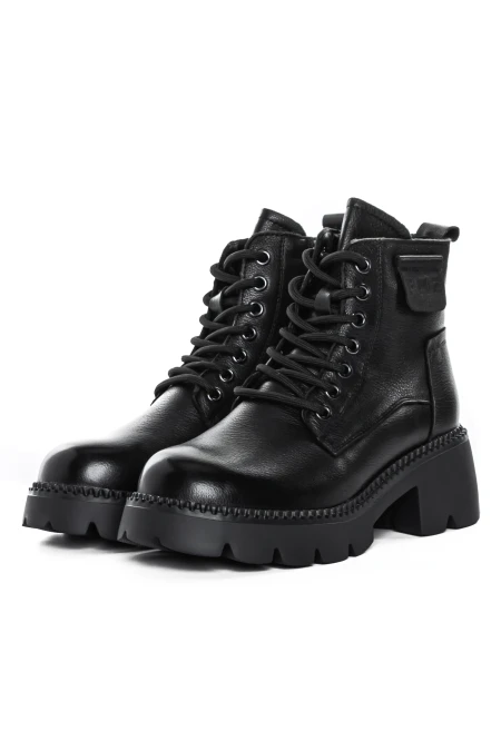 Botki na platformie 8099 Czarny | Formazione