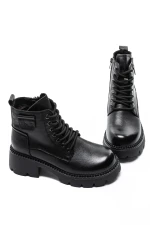Botki na platformie 8099 Czarny | Formazione