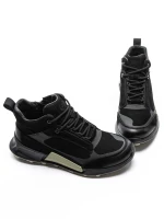 Męskie buty ze skóry naturalnej 10532 Czarny | Advancer