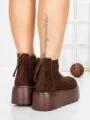 Ghete Dama cu Platforma 58WL19 BROWN | MEI