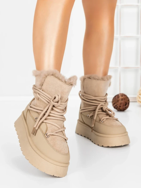 Ghete Dama cu Platforma 5GB9 KHAKI | MEI