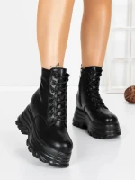 Ghete Dama cu Platforma 58WL31 BLACK | MEI