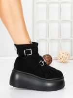 Ghete Dama cu Platforma 56WL12 BLACK | MEI