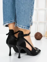 Pantofi Stiletto 5DC26 BLACK | MEI