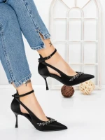 Pantofi Stiletto 5DC26 BLACK | MEI
