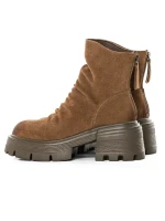 Ghete Dama din piele naturala D28-3F YELLOW | ADVANCER