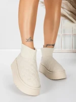 Ghete UG Dama 8733 BEIGE | MEI