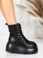 Ghete Dama cu Platforma 56WL11 BLACK | MEI