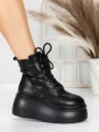 Ghete Dama cu Platforma 56WL16 BLACK | MEI
