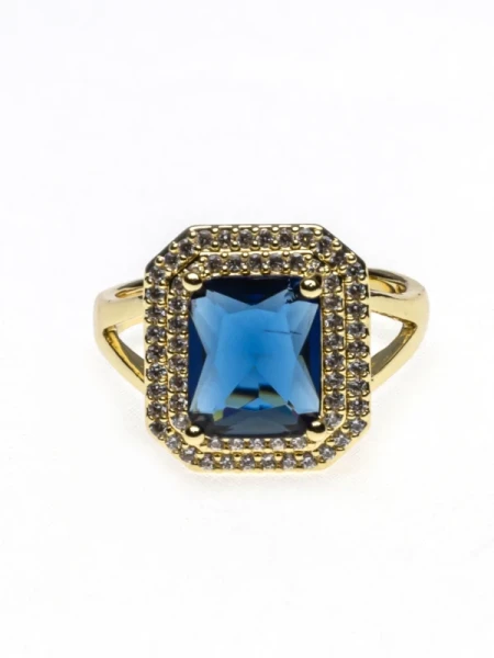 Inel INL14 AURIU-ALBASTRU | MEI