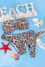 Damska kostium kąpielowy, 3 sztuki MM036 Leopard | Meina