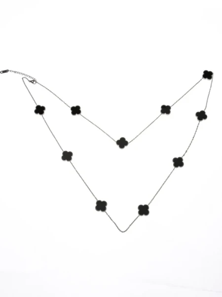 Colier YP-38 ARGINTIU-NEGRU | MEI