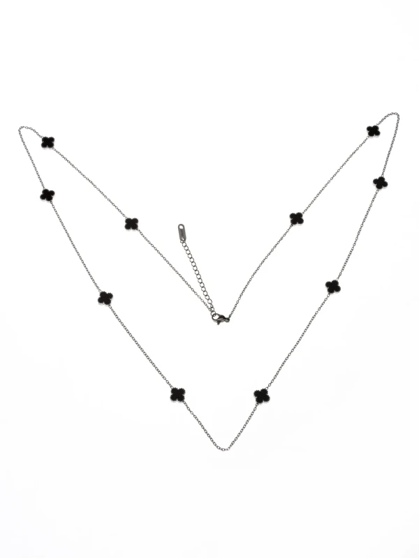 Colier YP-40 ARGINTIU-NEGRU | MEI