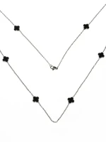 Colier YP-40 ARGINTIU-NEGRU | MEI