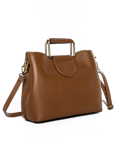 Torby damskie ze skóry naturalnej GD52 Brązowy | Forseti