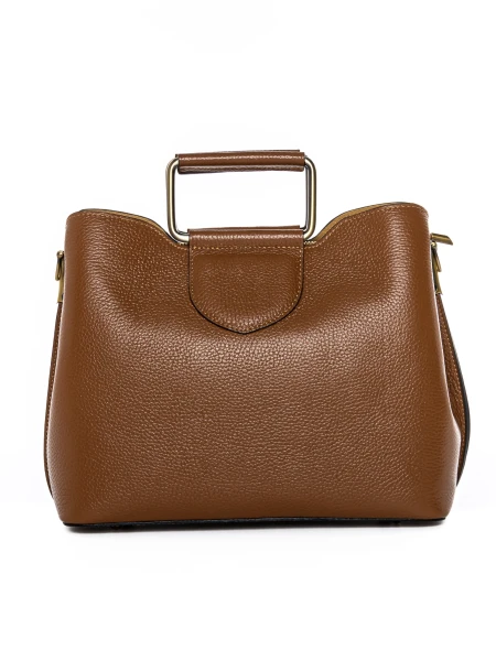 Torby damskie ze skóry naturalnej GD52 Brązowy | Forseti