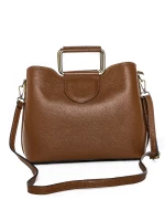 Torby damskie ze skóry naturalnej GD52 Brązowy | Forseti