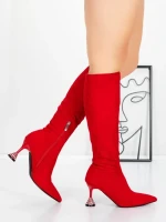 Cizme Dama cu Toc 5XKK66 RED | MEI